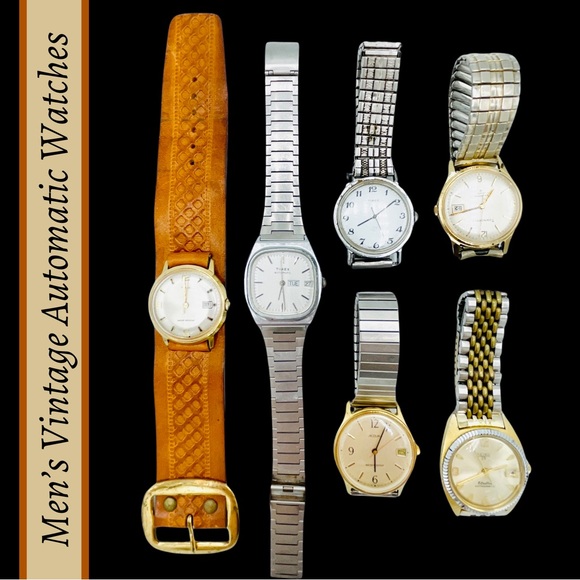 bundle/lot Accessories Vintage Mens Automatic Watch Bundlelot
